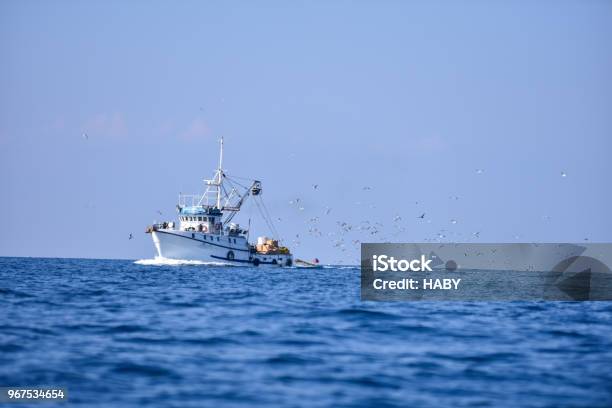 Fishing Ship Stock Photo - Download Image Now - Copy Space, Croatia, Fishing