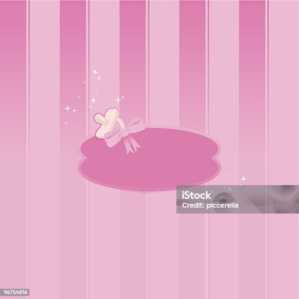 Its A Girl Greeting Card Stock Illustration - Download Image Now - It's A Girl, Celebration, Color Image
