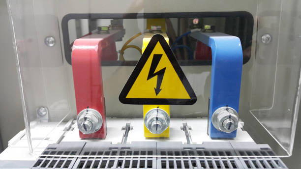 istock electrical part and accessories in the  control cabinet , control and power distributor,lockout ,tagout 967548722