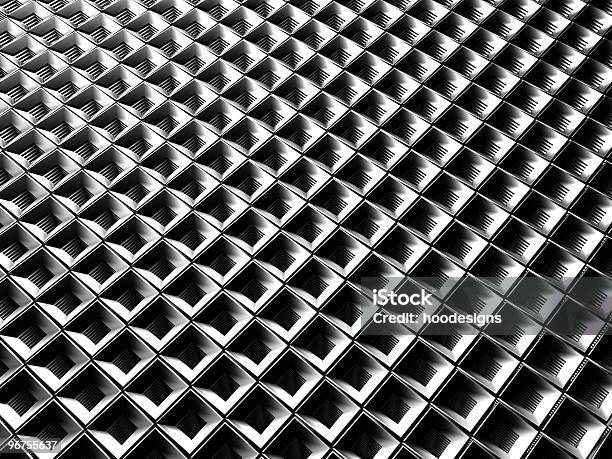 Aluminium Squaremuster Stockfoto und mehr Bilder von Abstrakt - Abstrakt, Aluminium, Bildhintergrund