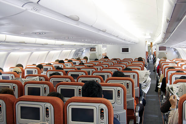 istock Inflight image of Airbus A330 interior 96756840