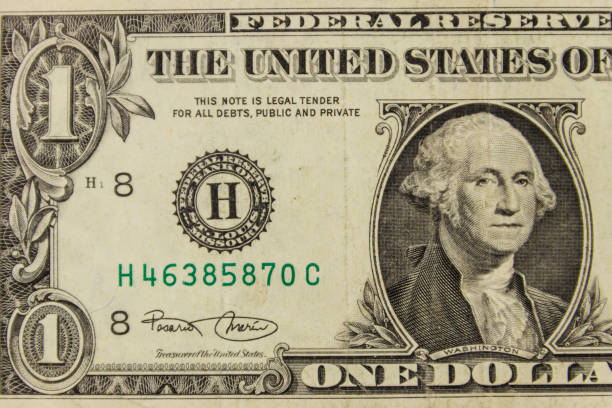 istock Macro shot of one dollar banknote 967578184