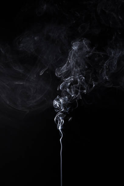 istock White isolated smoke of smoldering aroma stick 967578378