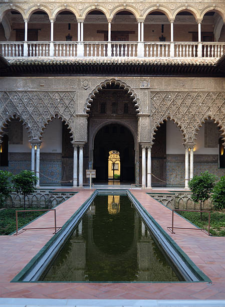 istock Courtyard in the Alcazar Palace, Seville 96758210