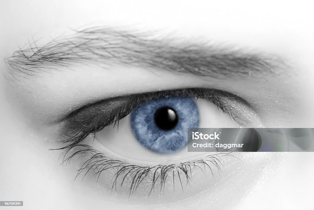 Azul eye - Foto de stock de Abierto libre de derechos