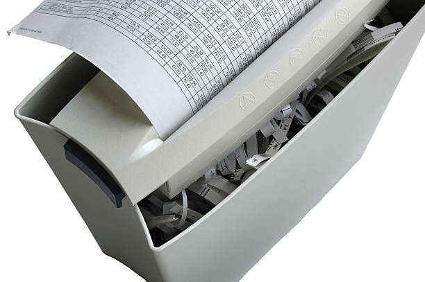 Document Shredder stock photo