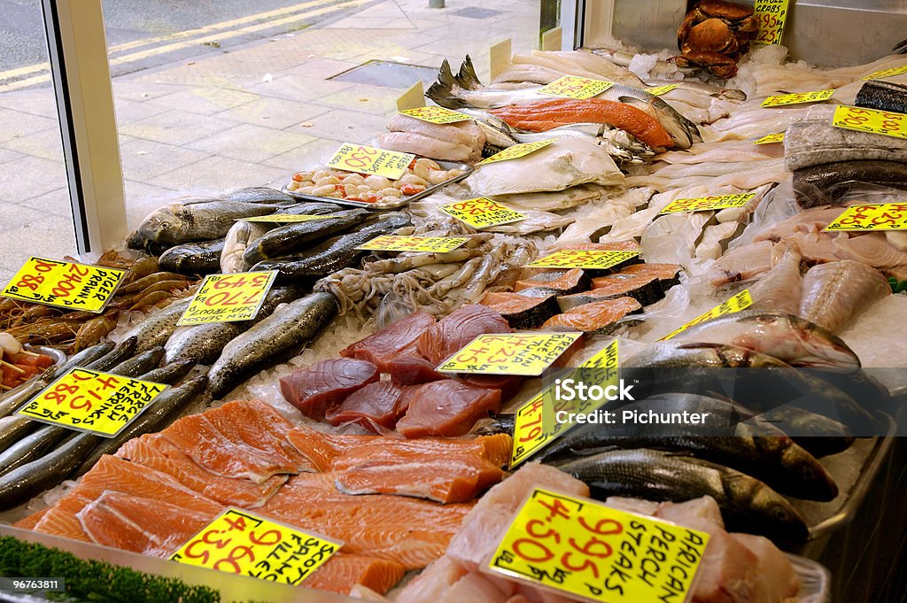 Loja de peixe - Foto de stock de Coleção royalty-free