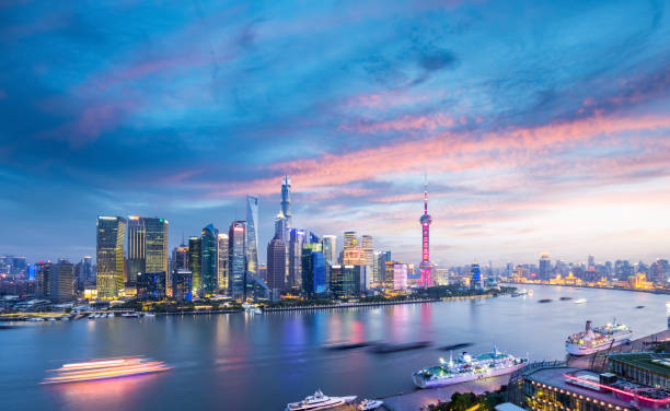 istock beautiful shanghai in sunset 967642616