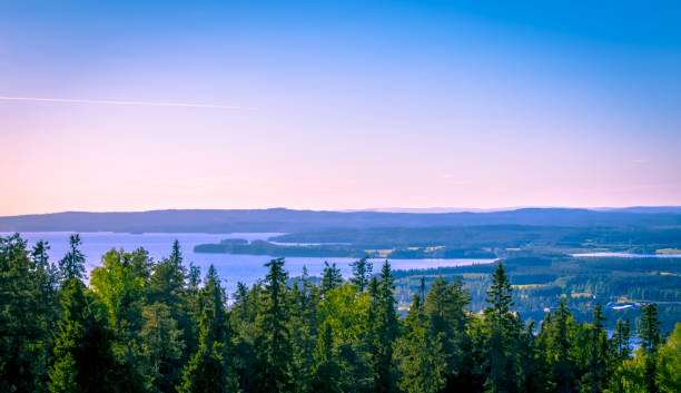 Summer landscape from Sotkamo, Finland.