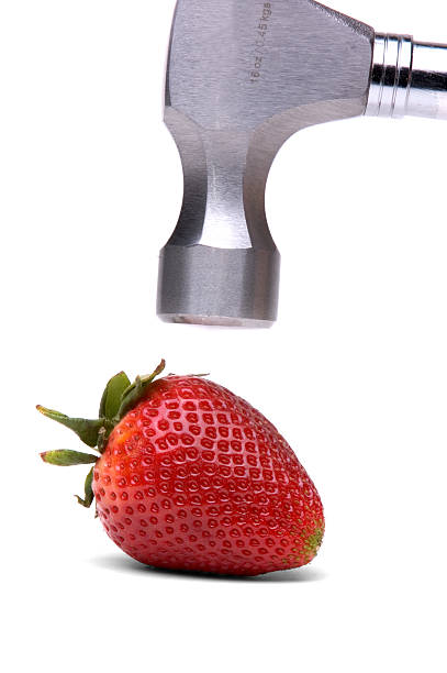 Hammer And Strawberry stock photo