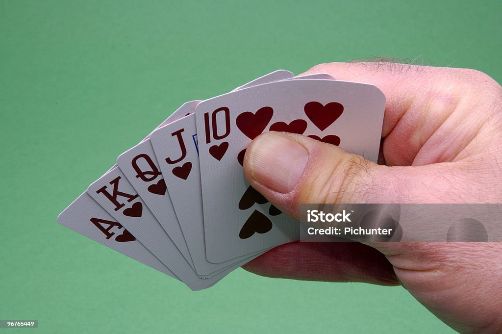 ポーカー手 - カードゲームのロイヤリティフリーストックフォト