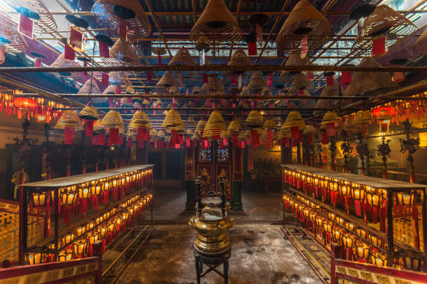istock Interior of Man Mo Temple in Hong Kong 967656400