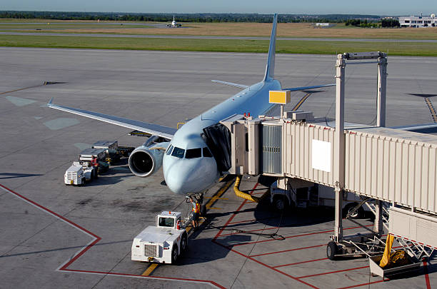 Airport Gate stock photo