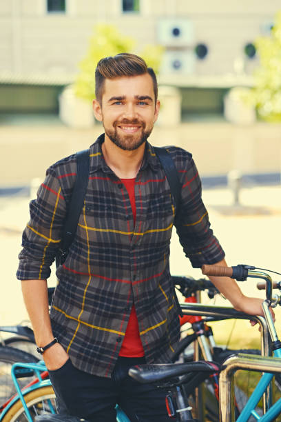 istock A man near bicycle parking. 967659548