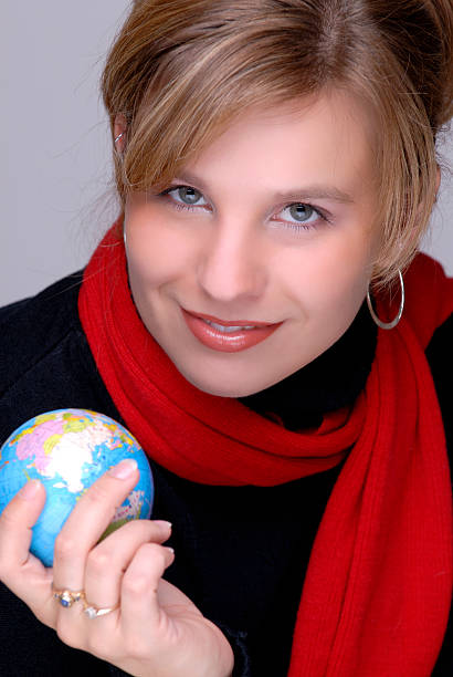 istock Woman And The World 96766300