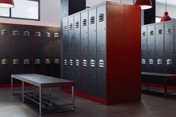istock Contemporary locker room interior 967663806
