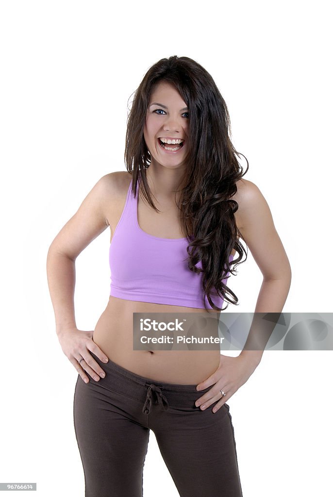 Mantenha-se em forma mulher - Foto de stock de Academia de ginástica royalty-free