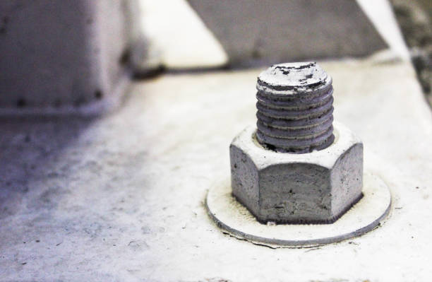 istock Screws for base posts to strengthen the structure 967677092