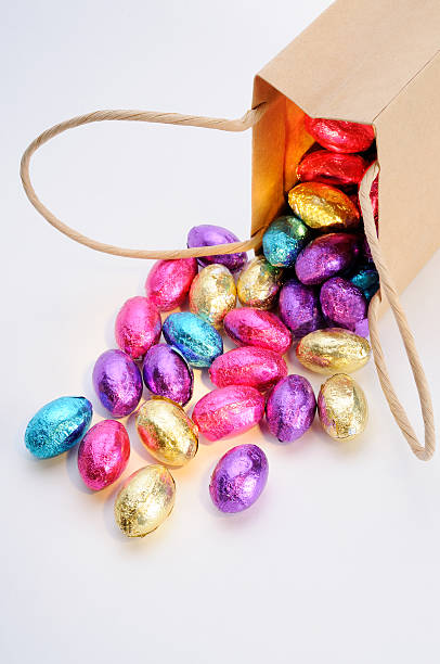 Colourful Easter Eggs stock photo