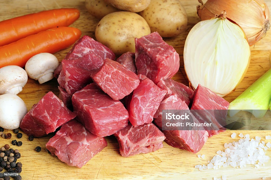 Meat And Vegetables  Beef Stock Photo