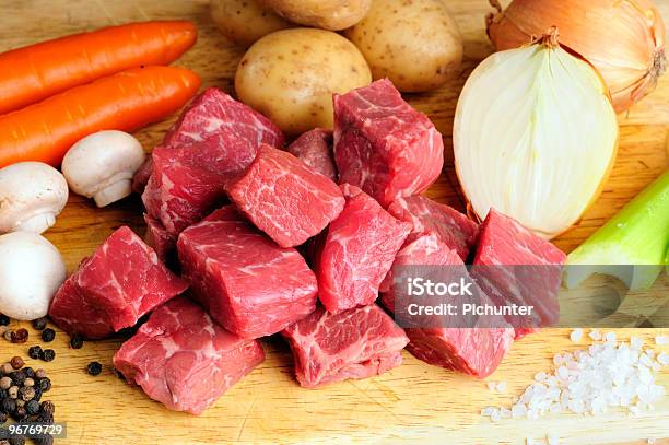 Meat And Vegetables Stock Photo - Download Image Now - Beef, Black Peppercorn, Carrot