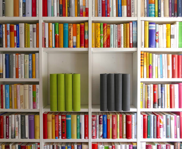 istock Library with many books and some file folders 967725246