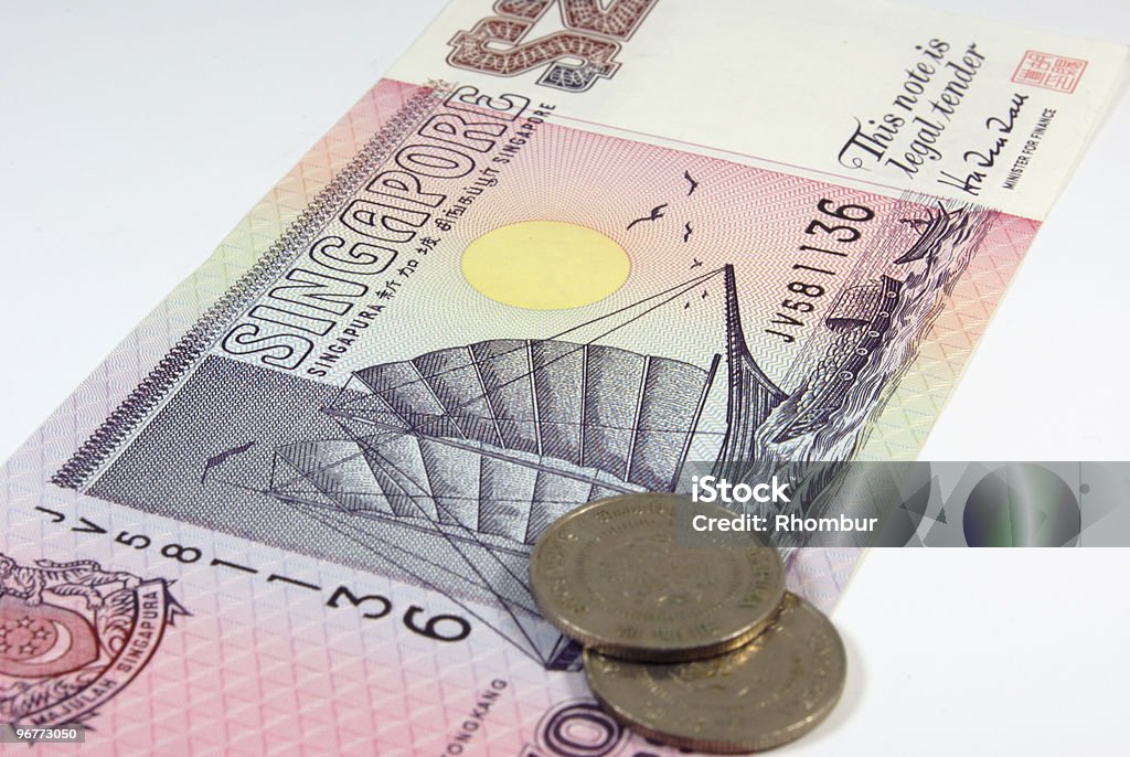 Singapur-Dollar - Lizenzfrei Aktienschein Stock-Foto