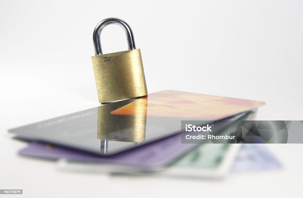 Kreditkarte Sicherheit - Lizenzfrei Bankgeschäft Stock-Foto