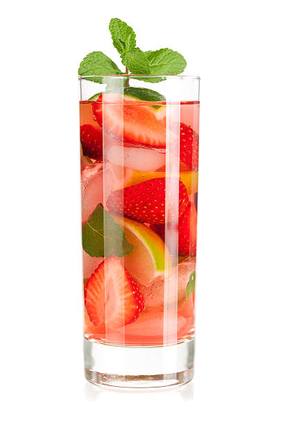 istock Cocktail collection: Strawberry mojito with lime and mint 96773360