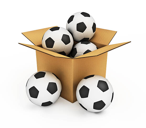 istock Soccer balls in the box 96773396