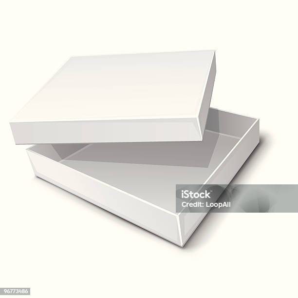 Illustration Vectorielle De Papier Vide Boîte Vecteurs libres de droits et plus d'images vectorielles de Blanc - Blanc, Boîte, Conditionnement