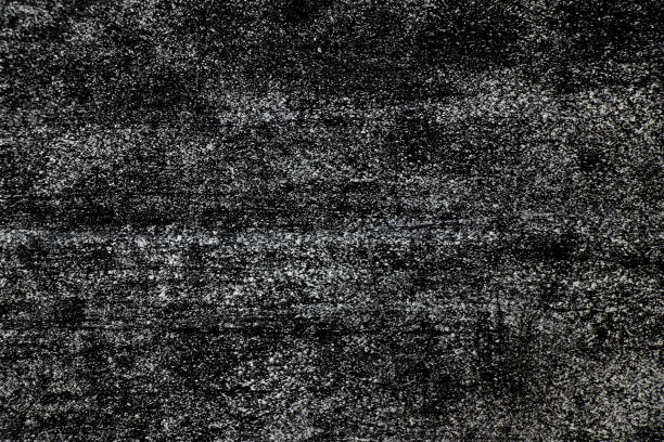 istock Grunge white color chalk texture on black board background 967747478
