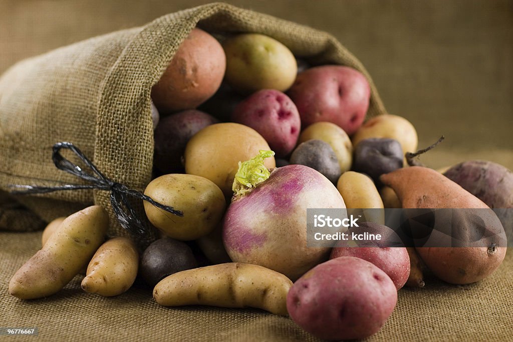 Abundant Root Vegetables  Peruvian Potato Stock Photo