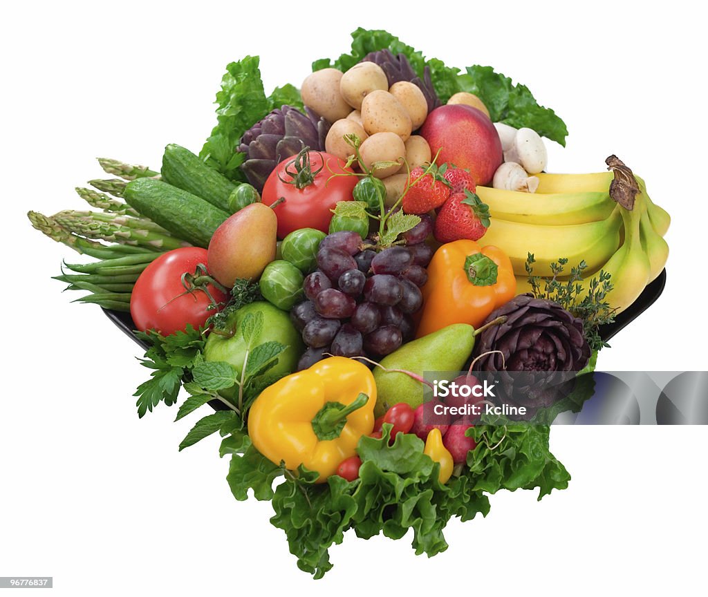 Zdrowe owoce & warzyw - Zbiór zdjęć royalty-free (Banan)