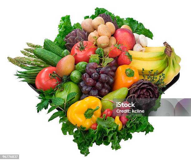 Foto de Frutas Saudáveis Legumes e mais fotos de stock de Alface - Alface, Alimentação Saudável, Aspargo