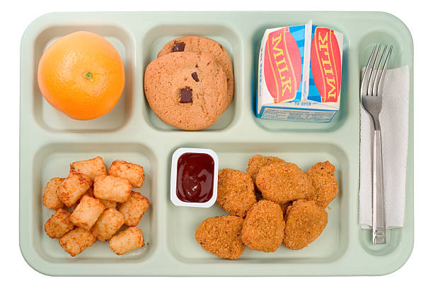 École de la nourriture, des Nuggets de poulet - Photo