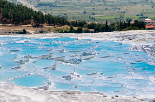 Pamukkale Turkey blue water pool