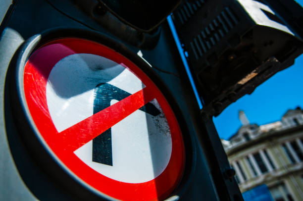 istock No Right Turn on a set of traffic lights 967773738