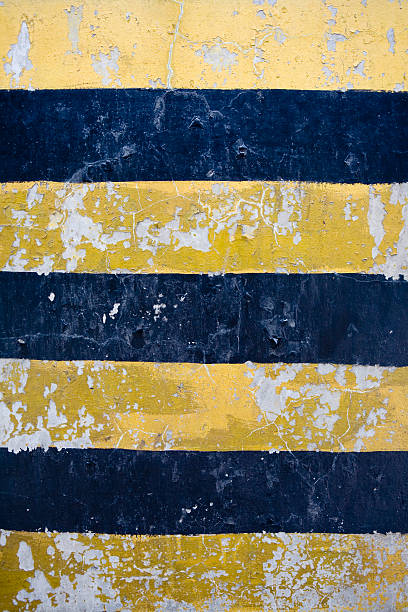 istock Yellow and black stripes 96777724