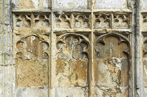 istock Carvings on Medieval Church 96778844