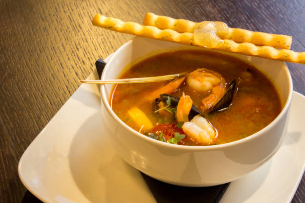 istock Delicious seafood soup 967792296