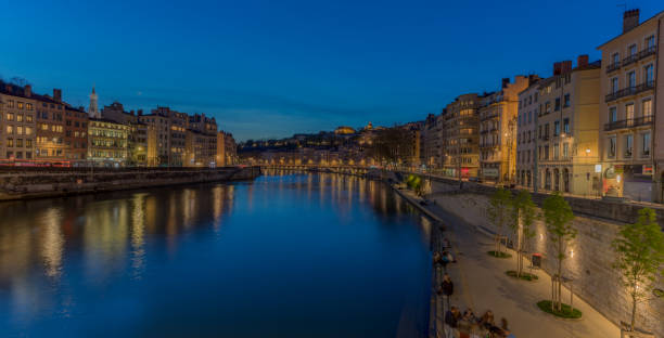 istock Lyon in France during Blue Hour 967808666