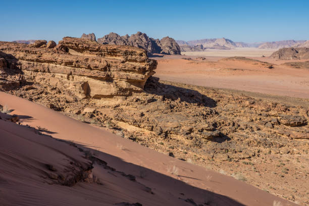 istock Rocks and sand in Wadi Rum desert 967813024