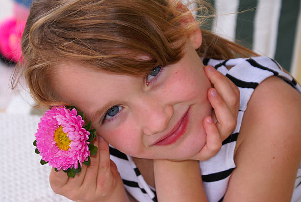 istock girl with the flower 96782858