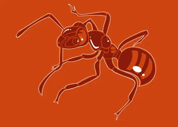 Vector illustration of Ant