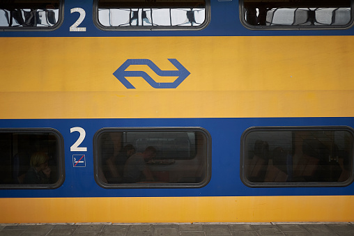 Amsterdam, Netherlands - May 16, 2018: Dutch trains