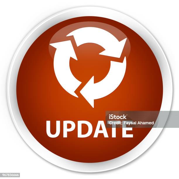 Update Premium Brown Round Button Stock Illustration - Download Image ...