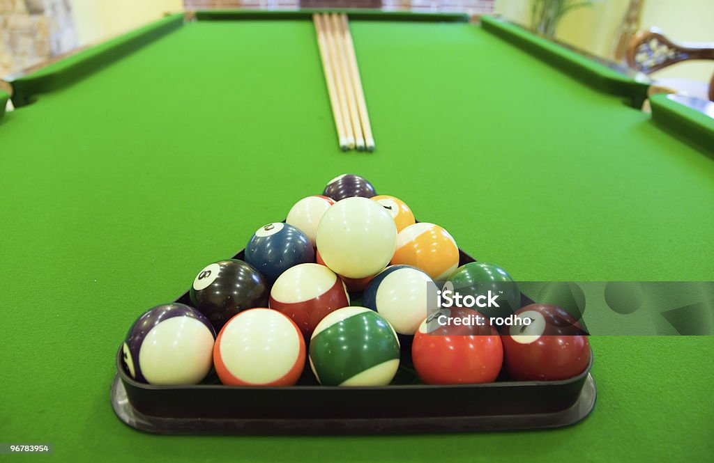 Snooker ball auf Tisch - Lizenzfrei Bildkomposition und Technik Stock-Foto