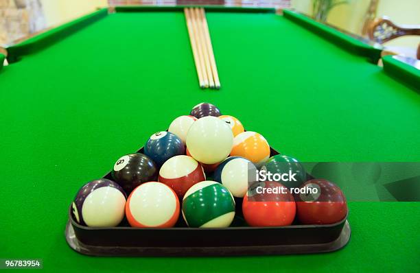 Photo libre de droit de Ballons Sur Une Table De Snooker banque d'images et plus d'images libres de droit de Activité de loisirs - Activité de loisirs, Balle ou ballon, Billard