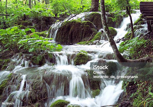 Красивый Водопад В Национальный Парк Плитвицкие Хорватии — стоковые фотографии и другие картинки Адриатическое море